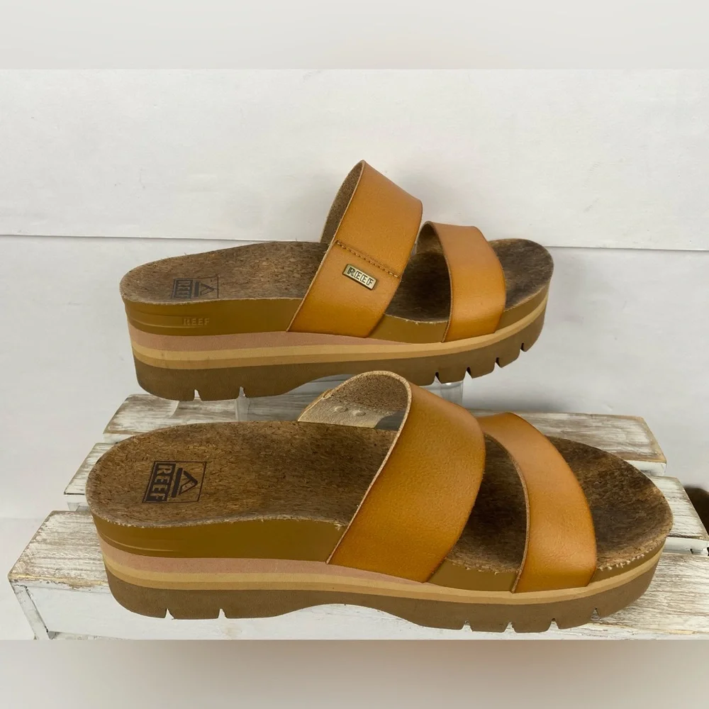 Reef Women's Cushion Vista Higher Platform Slide Sandals women’s size 9 - Picture 5 of 13